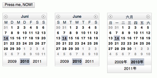 Screenshot dojo Kalender