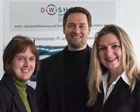 Nina Prigge, Projektleiterin Clustermanagement DiWiSH, Lydia und Thomas Bahn