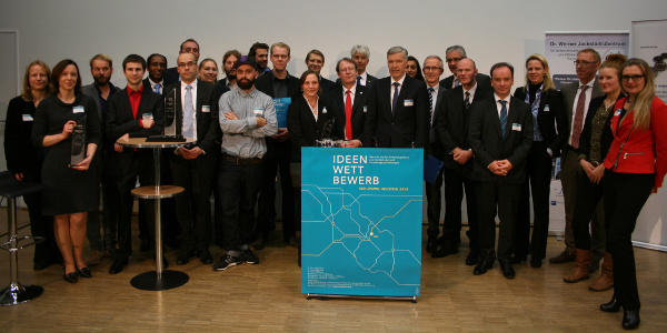 Foto mit den Siegern des Ideenwettbewerb Schleswig-Holstein 2014