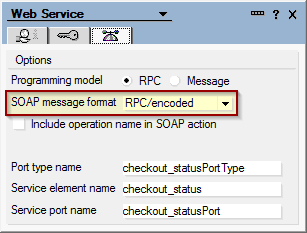 Web Service Provider RPC/encoded Settings