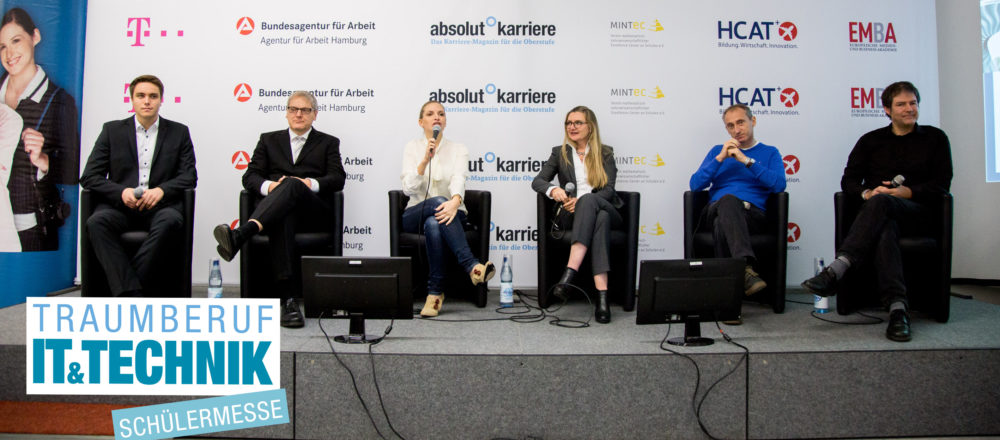 Podiumsdiskussion mit assono auf der Messe Traumberuf IT & Technik: "Informatiker werden in Zukunft immer gebraucht!"