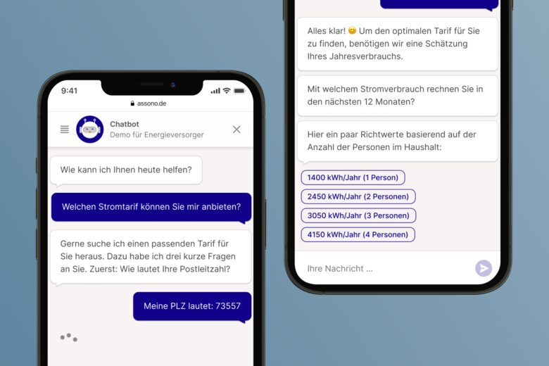assono KI-Chatbot für Stadtwerke und Versorgungsunternehmen: Schnell, einfach und sicher Informationen via Chatbot von einem Stadtwerk erhalten