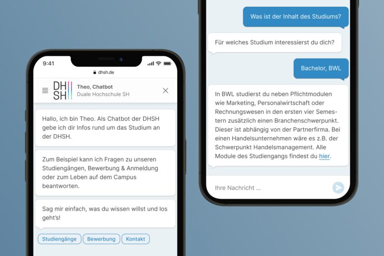 assono KI-Chatbot für Hochschulen und Universitäten: Schnell und einfach die gesuchten Informationen zur Hochschule und zum Studium erhalten