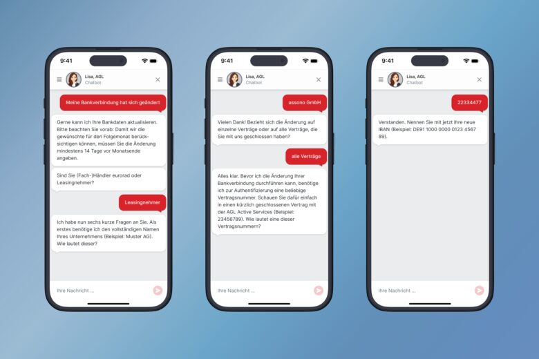 Referenzgeschichte: AGL Activ Services und assono KI-Chatbot: Änderungen von Stammdaten oder Ablöseanfragen können über „Lisa“ erledigt werden