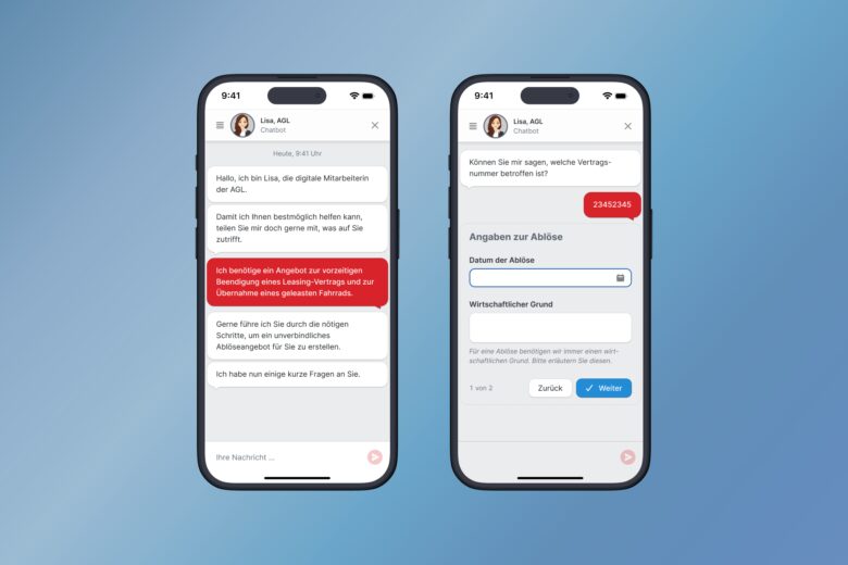 Referenzgeschichte: AGL Activ Services und assono KI-Chatbot: „Lisa“ überprüft, ob die Eingaben der Benutzer plausibel sind