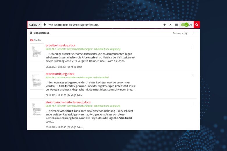 KI-Unternehmenssuche: Gezielte Suche. Ihre Informationen auf Abruf.