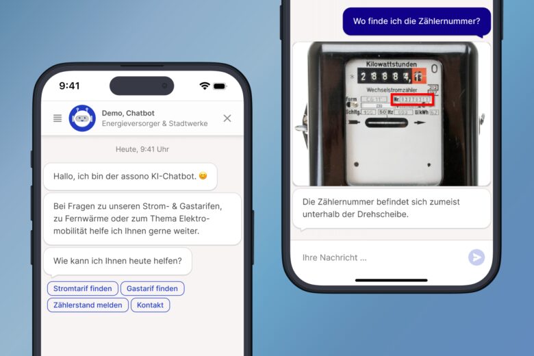 assono KI-Chatbot für Stadtwerke und Versorgungsunternehmen: Mit Künstlicher Intelligenz den Kundenservice vereinfachen